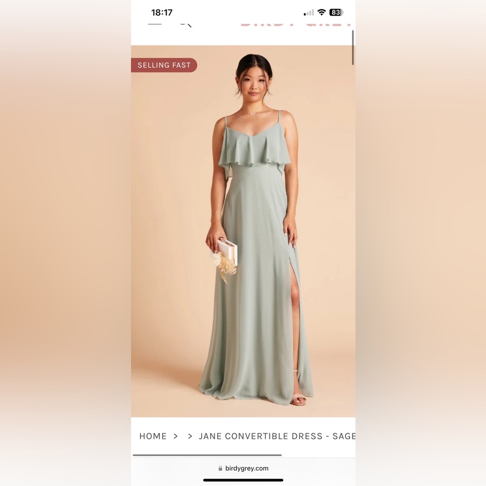 Birdy Grey Sage Bridesmaid Maxi Dress